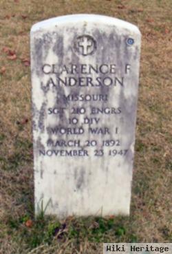 Clarence F Anderson