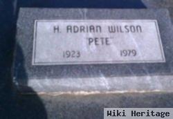 Hubert Adrian "pete" Wilson