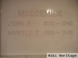 Myrtle E Mccormick