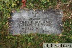 Pvt John F Boland