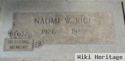 Naomi Walker Rice