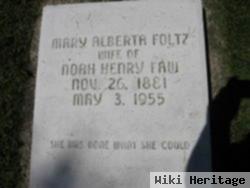 Mary Alberta "bertie" Foltz Faw