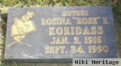 Rosina Elizabeth "rose" Koridass