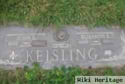 Elizabeth F Nick Keisling