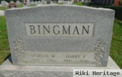 Martha M Bingman