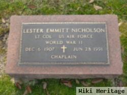 Lester Emmitt Nicholson