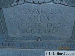 Sarah B Knox