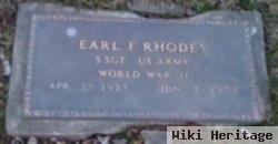 Earl F Rhodes