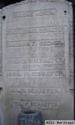 Barbara E Becker Schaefer