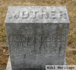 Sarah A Sholley Kreider