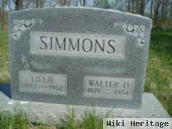 Walter D Simmons