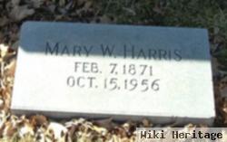 Mary W Harris