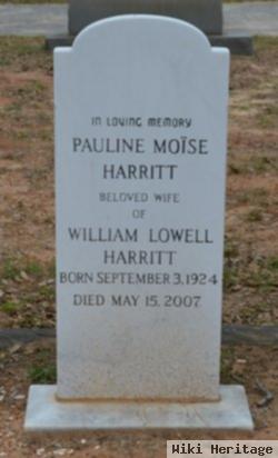 Pauline Mcfaddin Moise Harritt