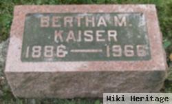 Bertha M Kaiser