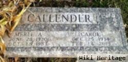 Merle A. Callender