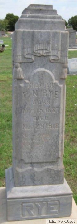 Pvt Frank N. Rye