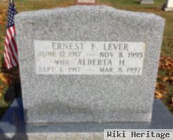 Ernest F Lever