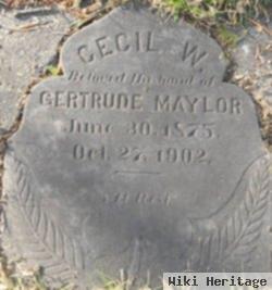 Cecil W. Maylor