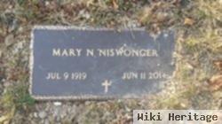 Mrs Mary N "sis" Grove Niswonger