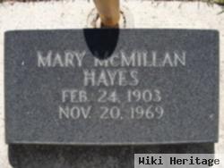 Mary Mcmillian Hayes