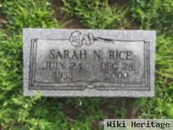 Sarah N. Rice