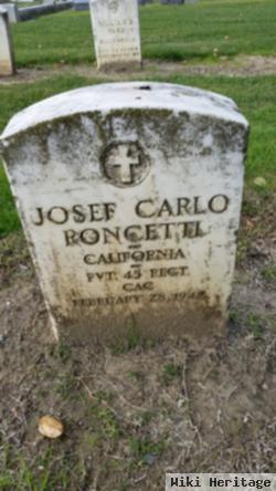 Pvt Josef Carlo Roncetti