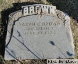 Sarah E. "sally" Pugh Brown