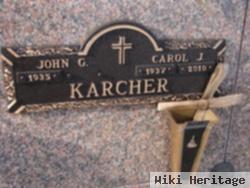 John G "jack" Karcher