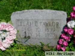 Lelah E Taylor