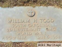 Lieut William Henry "hal" Todd