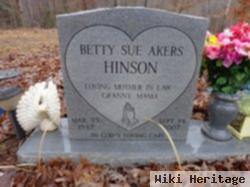 Betty Sue Akers Hinson