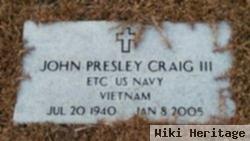 John Presley Craig, Iii