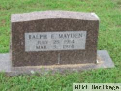 Ralph E. Mayden