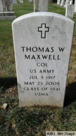 Col Thomas W. Maxwell