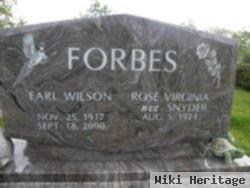 Earl Wilson Forbes