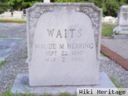 Maude M. Herring Waits