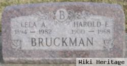 Harold E Bruckman