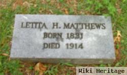 Letita H Matthews