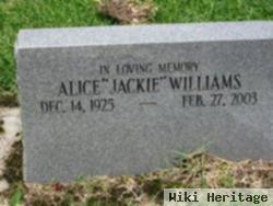 Alice "jackie" Williams