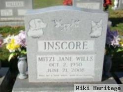 Mitzi Jane Wills Inscore