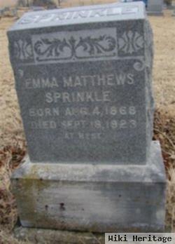 Emma Matthews Sprinkle