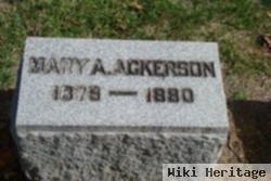 Mary A Ackerson