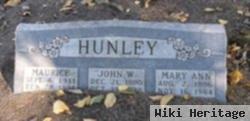 Mary Ann Johnson Hunley