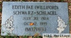 Edith Arminta Fae Williford Schlagel