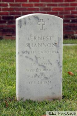 Pvt Ernest Shannon