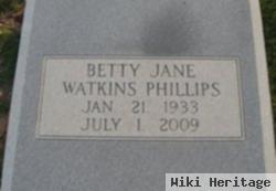 Betty Jane Watkins Phillips