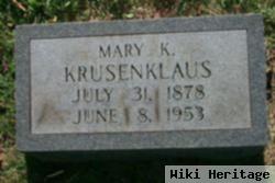 Mary K. Krusenklaus