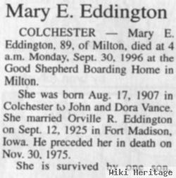 Mary Enid Vance Eddington