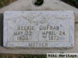 Beckie Mae Ellen Vaughn Dufran