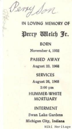 Perry Welch, Jr